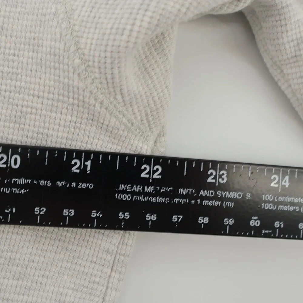 Polo Ralph Lauren Thermal Waffle Knit Mens Long‎ Sleeve Shirt Crew Neck Gray XL